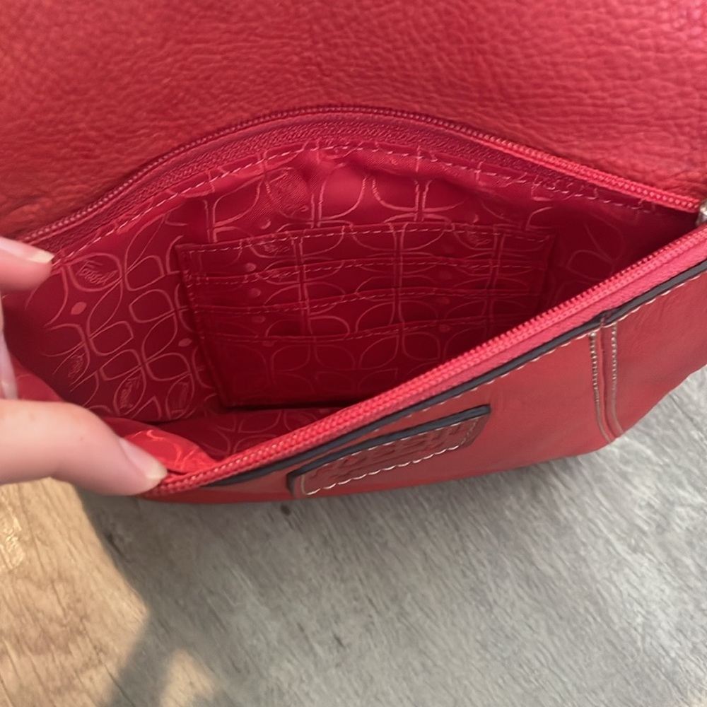 Orange Leather Fossil Bag - Picture 7 of 10